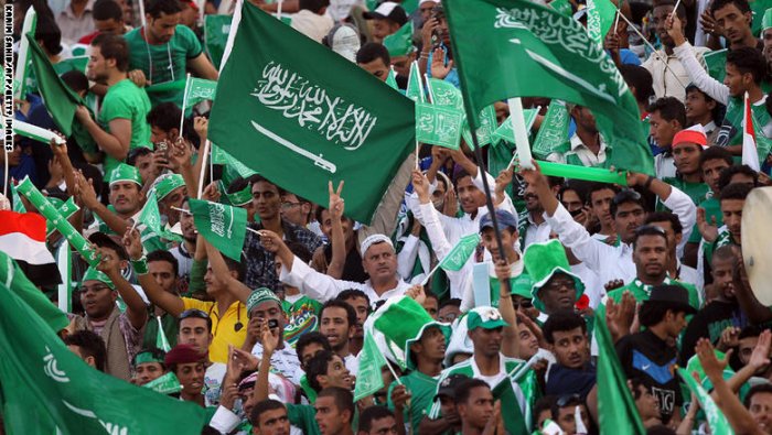 هتاف جماهير المنتخب السعودى